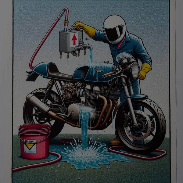 Quelle méthode utiliser pour purger efficacement le circuit de refroidissement d'une Triumph Daytona ?